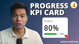 NATIVE PROGRESS KPI CARD using SVGs AND MORE Beginners Guide to Power BI in 2025