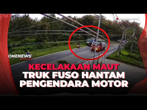 Detik-Detik Mencekam, Truk Pupuk Tabrak Dua Pengendara Motor, Satu Tewas Terlindas