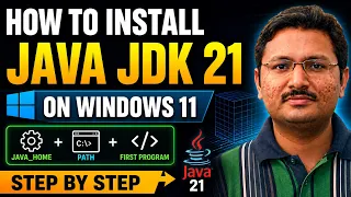Install Java JDK 21 on Windows 11 2026 Set JAVA - HOME Run First Hello World