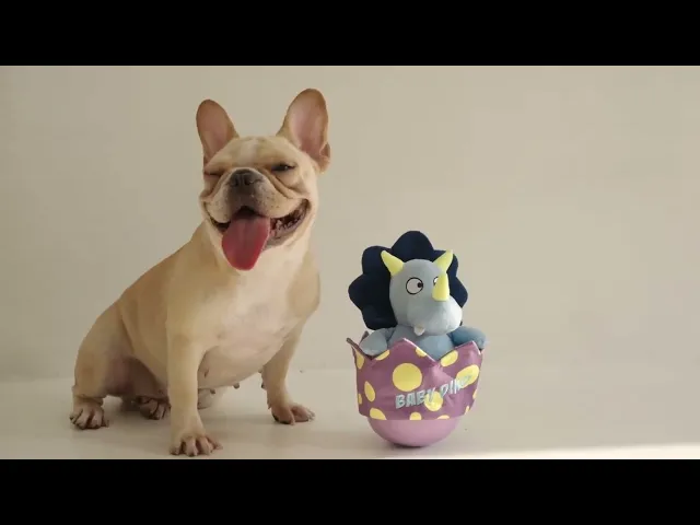 MOMOVIDA DT-5 ตุ๊กตาล้มลุกไทรเซอราทอปส์ มีเสียงซ่อนอาหารได้