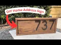 Build a Home Address Sign DIY Wood House Number Plaque to Hang Step by Step How-to For Beginners