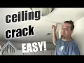 How to fix a ceiling crack ceiling seam wall seam Easy Home Mender