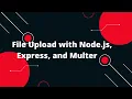 Nodejs Express MongoDB Tutorial in Hindi File Upload with Node js Express and Multer