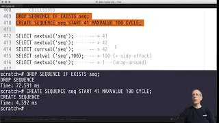 Advanced SQL Chapter Sequences key generation via GENERATED ALWAYS AS IDENTITY