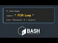 For Loop in BASH Introduction to BASH scripting Tutorial - 8
