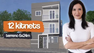 COMO TRANSFORMAR UM TERRENO ESTREITO EM 12 KITNETS RENTÁVEIS E AUMENTAR SUA RENDA PASSIVA!
