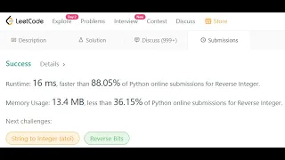 Leetcode 7 Reverse Integer Two Approaches Python O N Solution FAANG Coding Interviews