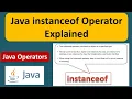 Java instanceof Operator Explained Java Tutorial