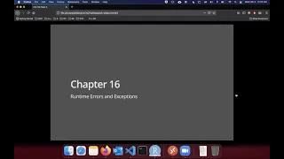 CIS-17A-21W Chapter 16 Runtime Errors and Exceptions