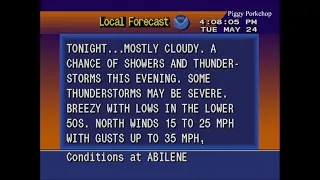 EAS PDS Severe Thunderstorm Warning Downtown San Angelo Texas NOAA Weather Radio