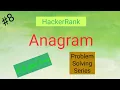 Anagram Hackerrank Solution in C and C