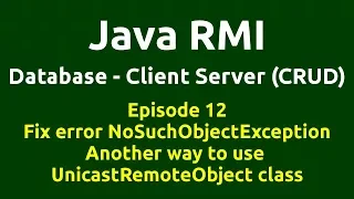 Ep 12 - Java RMI