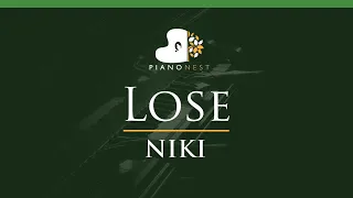 Download NIKI - Lose - LOWER Key (Piano Karaoke Instrumental) MP3