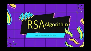 RSA Algorithm - ITE14 Project