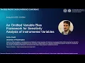 Carlos Cinelli An Omitted Variable Bias Framework for Sensitivity Analysis of Instrumental Variables