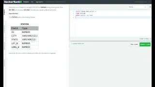 Hackerrank SQL Solution Basic SQL - Weather Observation Station 13
