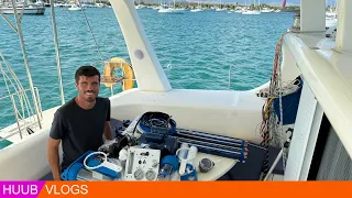 Too Much Wind to Leave, so More Boat Work… (Watermaker Installation)