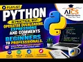 7 Data Handling in Python-Operator Overloading Expressions and Comments