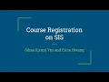 Course Registration on JHU SIS Prototype Demonstration
