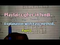 playfair cipher part 2 playfair cipher decryption cryptography