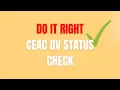 How to Correctly Check Your CEAC Diversity Visa Status My Case Current Status