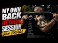 Join In On A Full Monster Back Workout Session With Me RAW FOOTAGE