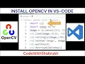 how to install opencv in visual studio code