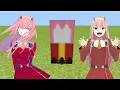 How to make a zero two banner in minecraft from darling in the franxx