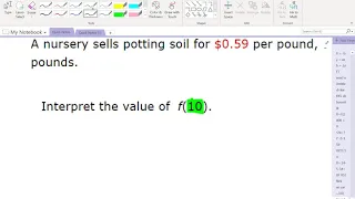 Using and Interpreting Function Notation