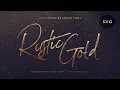 Rustic Gold SVG Brush Script Font Free Download