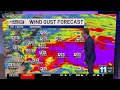 Mostly dry and warm Thursday big changes starting Friday