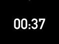 37 seconds countdown timer without alarm