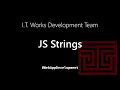 JavaScript Strings Tagalog