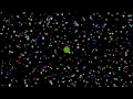 1000 particules create a solar system by gravity python Tkinter with source code