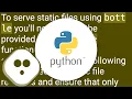 Bottle Static files