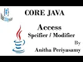 Access Specifiers in JAVA - Java Programming