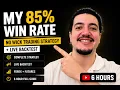 My 85 Win Rate No Wick Trading Strategy Live Backtest