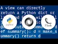 Return JSON response from Flask view
