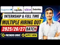 Capgemini Rapido Slice Deloitte Hiring 2025 Freshers Internship Full Time Apply Now