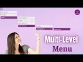 How to Build Multi-Level Hierarchical Menus Full Explanation