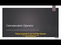 SQL Concatenation Operator MySQL Concatenation Operator