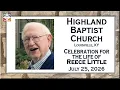Celebration for the life of Reece Little - July 25 2026