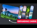 Amazing Expanding Cards Using HTML CSS and JavaScript Expanding Card Using JavaScript