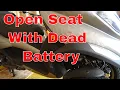 Download Lagu Piaggio MP3 How To Open The Seat With A Dead Battery