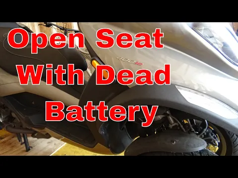 Download MP3 Piaggio MP3 How To Open The Seat With A Dead Battery