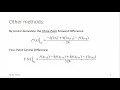 CBE 330 08 02 - Finite difference approximations of derivatives