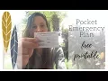 Pocket-Size Family Emergency Plan - Free Printable