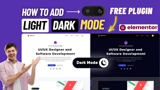 How to Add a Dark Mode Toggle in WordPress Elementor FREE Dark Mode Switch Plugin
