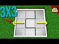 Minecraft Bedrock Easy 3x3 FLUSH Trapdoor 1 21 Tutorial