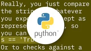 Converting from a string to boolean in Python